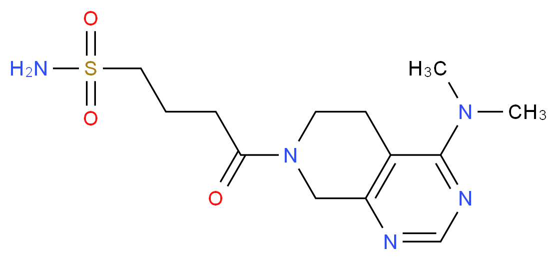 4-[4-(dimethylamino)-5,8-dihydropyrido[3,4-d]pyrimidin-7(6H)-yl]-4-oxo-1-butanesulfonamide_Molecular_structure_CAS_)