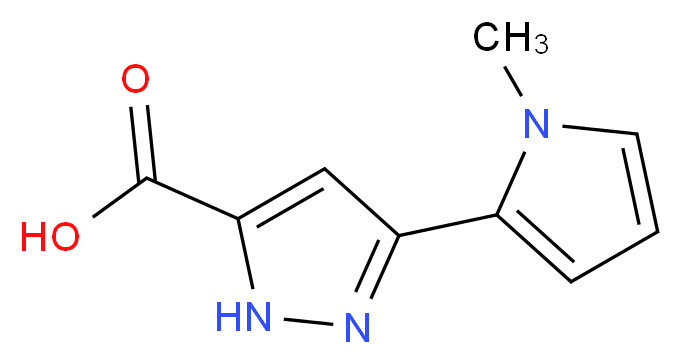 3-(1-Methyl-1H-pyrrol-2-yl)-1H-pyrazole-5-carboxylic acid_Molecular_structure_CAS_909858-38-4)