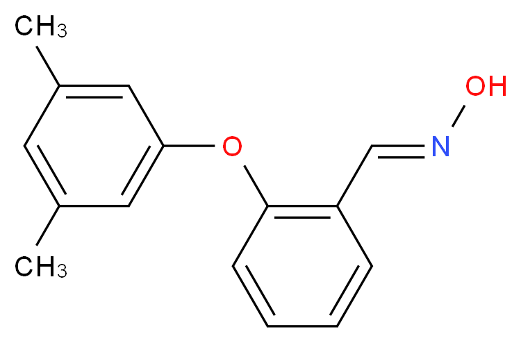 2-(3,5-Dimethylphenoxy)benzenecarbaldehyde oxime_Molecular_structure_CAS_)