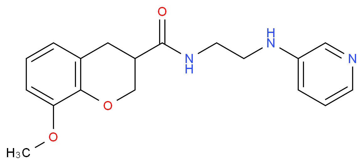 8-methoxy-N-[2-(3-pyridinylamino)ethyl]-3-chromanecarboxamide_Molecular_structure_CAS_)
