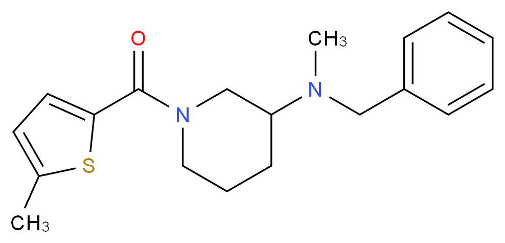 N-benzyl-N-methyl-1-[(5-methyl-2-thienyl)carbonyl]-3-piperidinamine_Molecular_structure_CAS_)