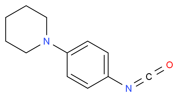 4-(Piperidin-1-yl)phenyl isocyanate 97%_Molecular_structure_CAS_879896-41-0)
