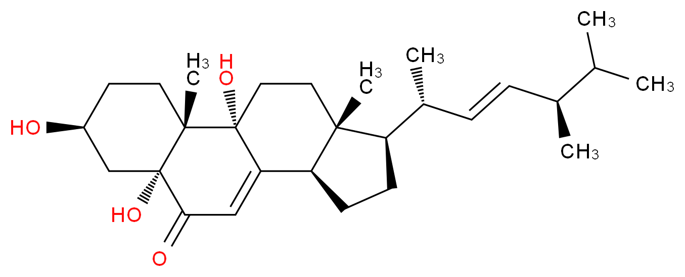 3,5,9-Trihydroxyergosta-7,22-dien-6-one_Molecular_structure_CAS_88191-14-4)