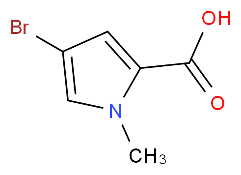 4-Bromo-1-methyl-1H-pyrrole-2-carboxylic acid_Molecular_structure_CAS_)