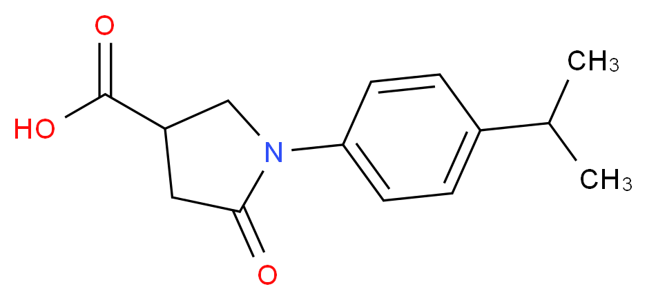 1-(4-Isopropyl-phenyl)-5-oxo-pyrrolidine-3-carboxylic acid_Molecular_structure_CAS_)