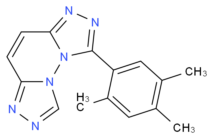 1-(2,4,5-trimethylphenyl)bis[1,2,4]triazolo[3,4-f:4',3'-b]pyridazine_Molecular_structure_CAS_)