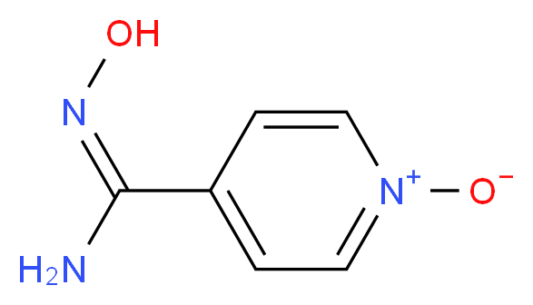 Pyridine-4-carboxamidoxime N-oxide_Molecular_structure_CAS_66168-50-1)