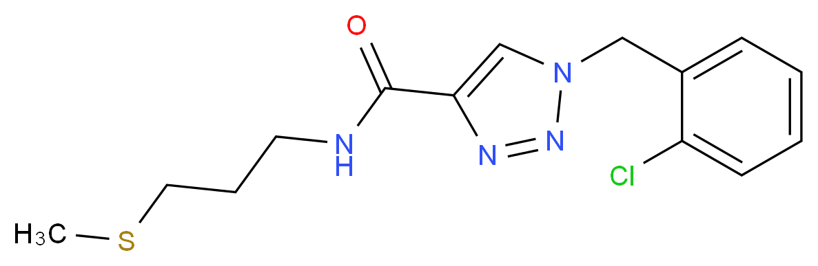1-(2-chlorobenzyl)-N-[3-(methylthio)propyl]-1H-1,2,3-triazole-4-carboxamide_Molecular_structure_CAS_)