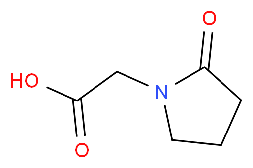 2-Oxo-1-pyrrolidineacetic acid_Molecular_structure_CAS_53934-76-2)