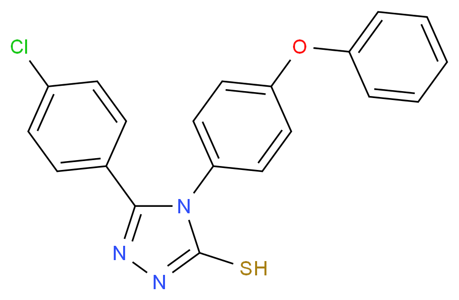 5-(4-Chloro-phenyl)-4-(4-phenoxy-phenyl)-4H-[1,2,4]triazole-3-thiol_Molecular_structure_CAS_)