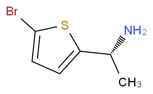 (1R)-1-(5-bromothiophen-2-yl)ethan-1-amine_Molecular_structure_CAS_)