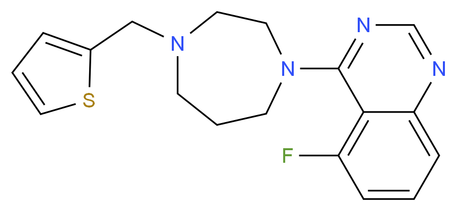 5-fluoro-4-[4-(2-thienylmethyl)-1,4-diazepan-1-yl]quinazoline_Molecular_structure_CAS_)