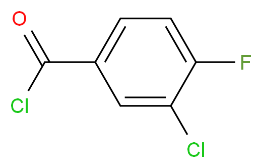 3-Chloro-4-fluorobenzoyl chloride_Molecular_structure_CAS_65055-17-6)