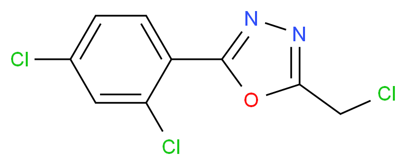 2-(Chloromethyl)-5-(2,4-dichlorophenyl)-1,3,4-oxadiazole_Molecular_structure_CAS_)