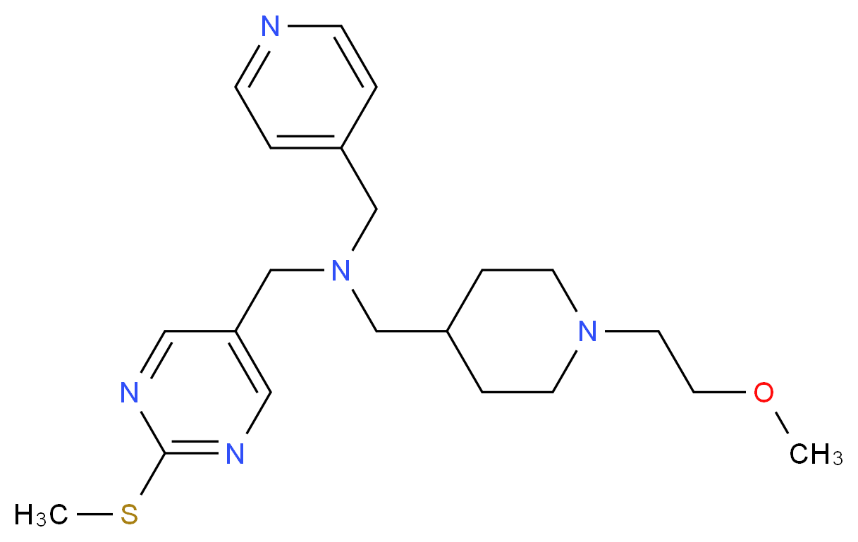 1-[1-(2-methoxyethyl)-4-piperidinyl]-N-{[2-(methylthio)-5-pyrimidinyl]methyl}-N-(4-pyridinylmethyl)methanamine_Molecular_structure_CAS_)