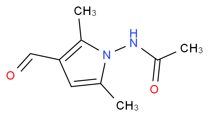 N-(3-formyl-2,5-dimethyl-1H-pyrrol-1-yl)acetamide_Molecular_structure_CAS_932186-53-3)