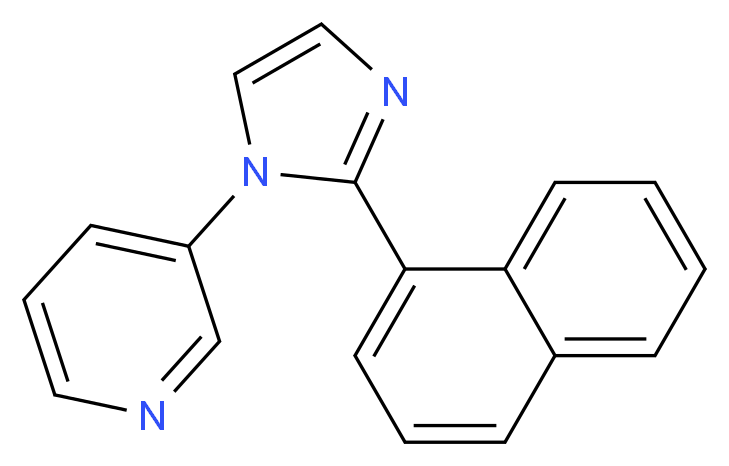 3-[2-(1-naphthyl)-1H-imidazol-1-yl]pyridine_Molecular_structure_CAS_)
