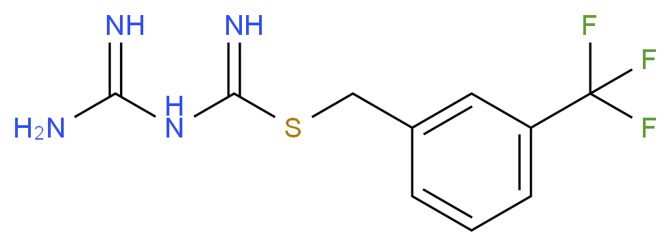 1-{[N-(1-IMINO-GUANIDINO-METHYL)]SULFANYLMETHYL}-3-TRIFLUOROMETHYL-BENZENE_Molecular_structure_CAS_)