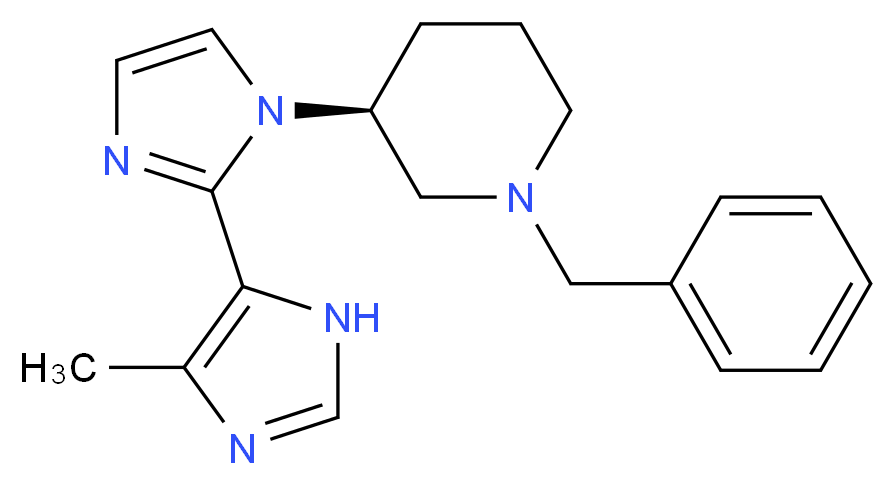 1-[(3S)-1-benzylpiperidin-3-yl]-5'-methyl-1H,3'H-2,4'-biimidazole_Molecular_structure_CAS_)