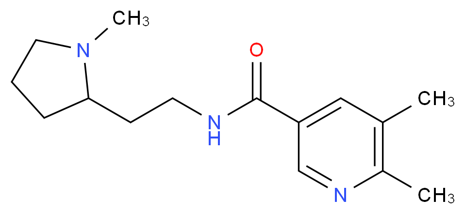 5,6-dimethyl-N-[2-(1-methylpyrrolidin-2-yl)ethyl]nicotinamide_Molecular_structure_CAS_)