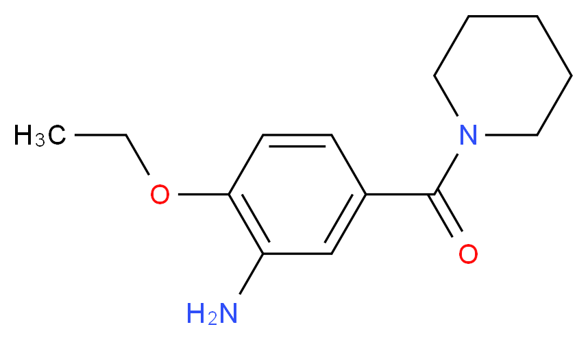 2-ethoxy-5-[(piperidin-1-yl)carbonyl]aniline_Molecular_structure_CAS_)