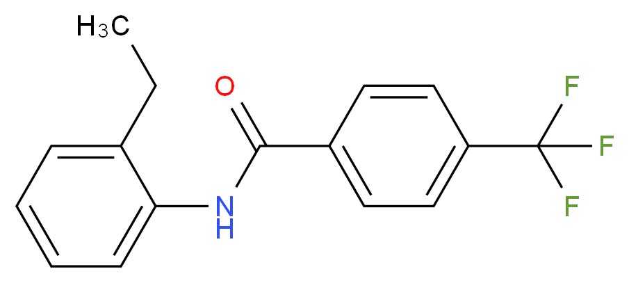 N-(2-Ethylphenyl)-4-(trifluoromethyl)benzamide_Molecular_structure_CAS_)