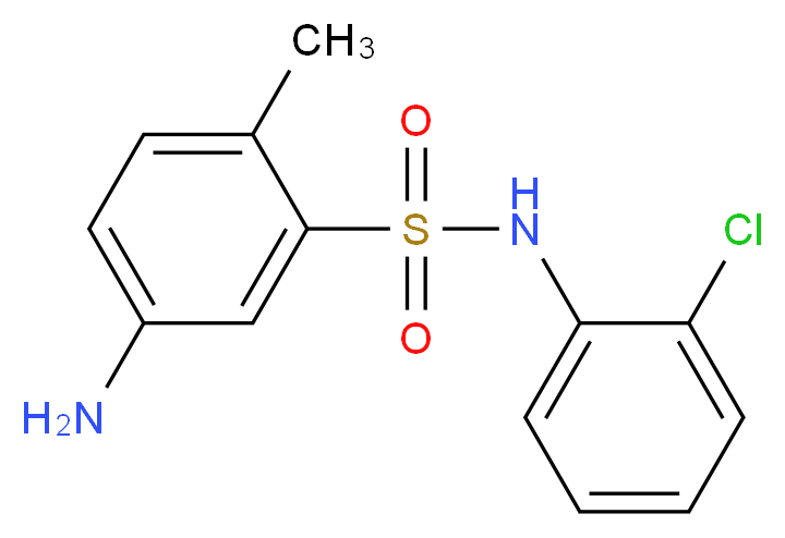 5-Amino-N-(2-chloro-phenyl)-2-methyl-benzenesulfonamide_Molecular_structure_CAS_)