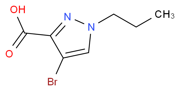 4-bromo-1-propyl-1H-pyrazole-3-carboxylic acid_Molecular_structure_CAS_)