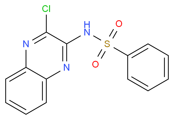 N-(3-chloroquinoxalin-2-yl)benzenesulfonamide_Molecular_structure_CAS_)