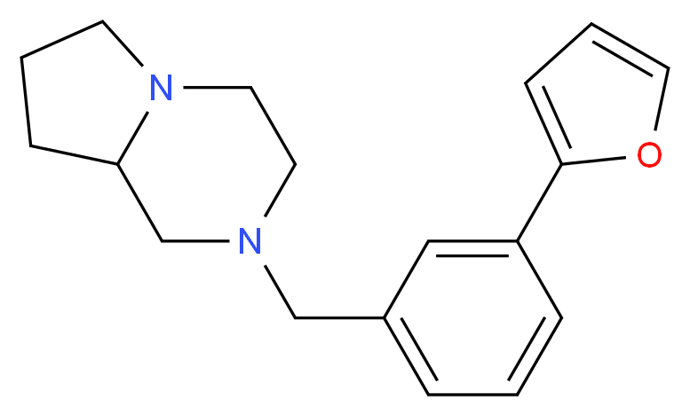 2-[3-(2-furyl)benzyl]octahydropyrrolo[1,2-a]pyrazine_Molecular_structure_CAS_)