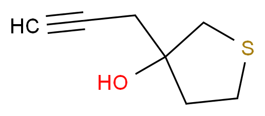 3-(prop-2-yn-1-yl)thiolan-3-ol_Molecular_structure_CAS_)