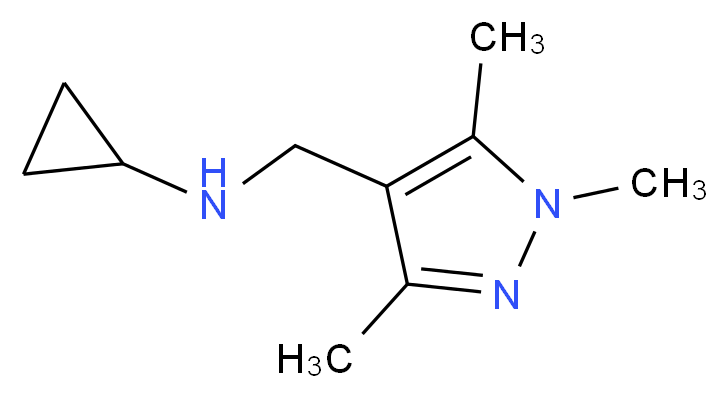 Cyclopropyl-(1,3,5-trimethyl-1H-pyrazol-4-ylmethyl)-amine_Molecular_structure_CAS_)