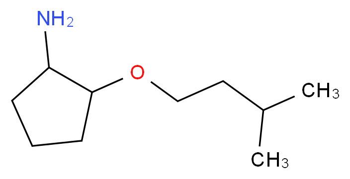 2-(3-methylbutoxy)cyclopentan-1-amine_Molecular_structure_CAS_)