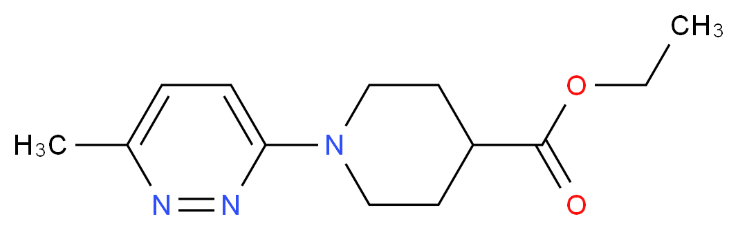 ethyl 1-(6-methylpyridazin-3-yl)piperidine-4-carboxylate_Molecular_structure_CAS_)