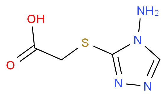 (4-Amino-4H-[1,2,4]triazol-3-ylsulfanyl)-acetic acid_Molecular_structure_CAS_)