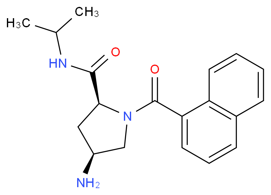 (2S,4S)-4-amino-N-isopropyl-1-(1-naphthoyl)pyrrolidine-2-carboxamide_Molecular_structure_CAS_)