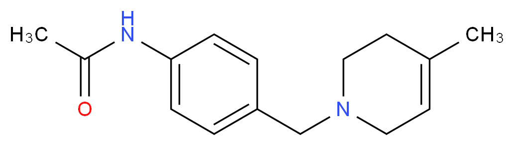 N-{4-[(4-methyl-3,6-dihydropyridin-1(2H)-yl)methyl]phenyl}acetamide_Molecular_structure_CAS_)
