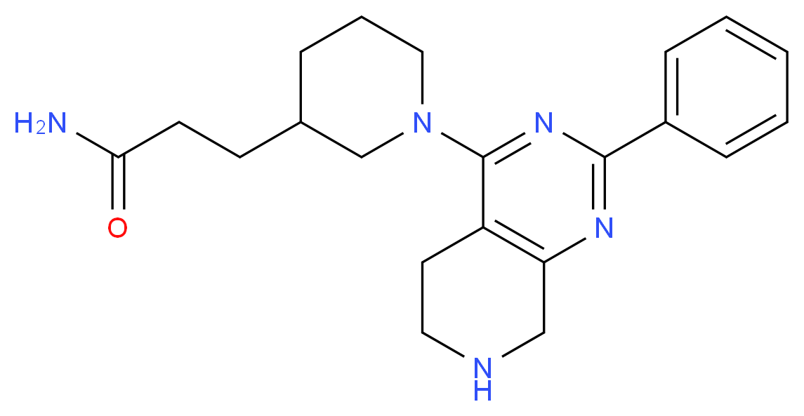 3-[1-(2-phenyl-5,6,7,8-tetrahydropyrido[3,4-d]pyrimidin-4-yl)piperidin-3-yl]propanamide_Molecular_structure_CAS_)