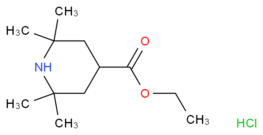 2,2,6,6-Tetramethylpiperidine-4-carboxylic Acid Ethyl Ester Hydrochloride Salt_Molecular_structure_CAS_54996-05-3)