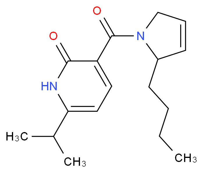 3-[(2-butyl-2,5-dihydro-1H-pyrrol-1-yl)carbonyl]-6-isopropylpyridin-2(1H)-one_Molecular_structure_CAS_)