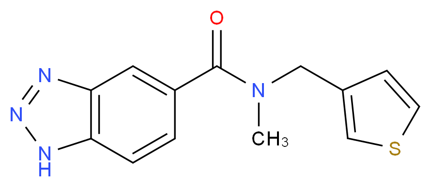 N-methyl-N-(3-thienylmethyl)-1H-1,2,3-benzotriazole-5-carboxamide_Molecular_structure_CAS_)