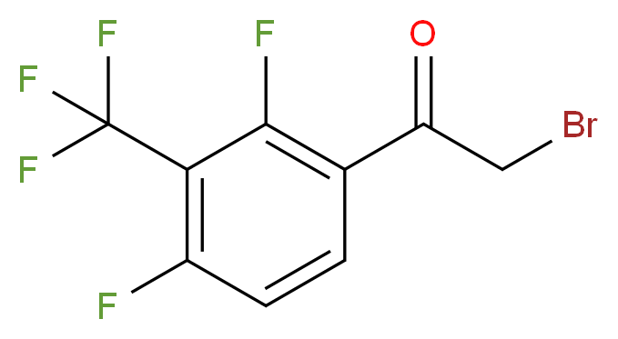 2,4-Difluoro-3-(trifluoromethyl)phenacyl bromide_Molecular_structure_CAS_)