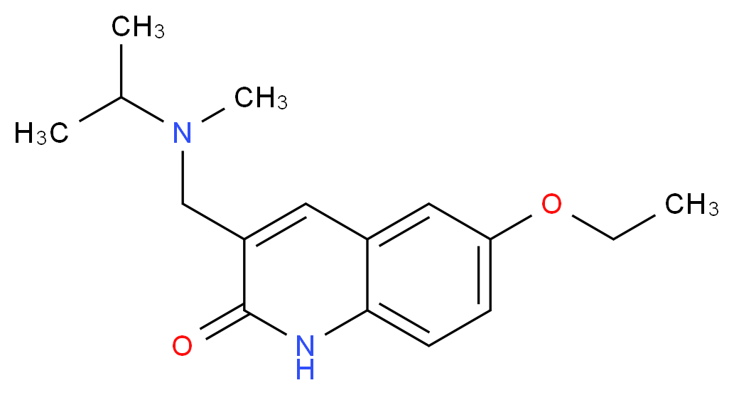 6-ethoxy-3-{[isopropyl(methyl)amino]methyl}quinolin-2(1H)-one_Molecular_structure_CAS_)