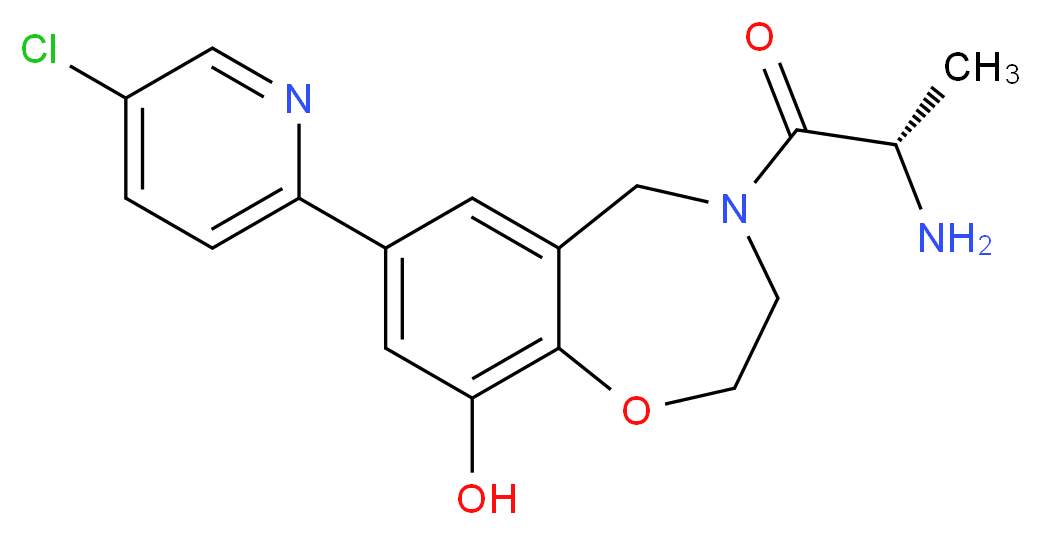 4-L-alanyl-7-(5-chloropyridin-2-yl)-2,3,4,5-tetrahydro-1,4-benzoxazepin-9-ol_Molecular_structure_CAS_)