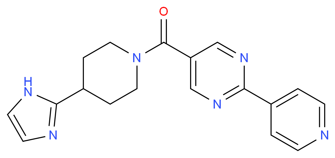 5-{[4-(1H-imidazol-2-yl)piperidin-1-yl]carbonyl}-2-pyridin-4-ylpyrimidine_Molecular_structure_CAS_)