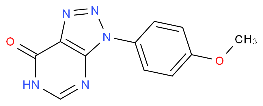 3-(4-methoxyphenyl)-3,6-dihydro-7H-[1,2,3]triazolo[4,5-d]pyrimidin-7-one_Molecular_structure_CAS_)