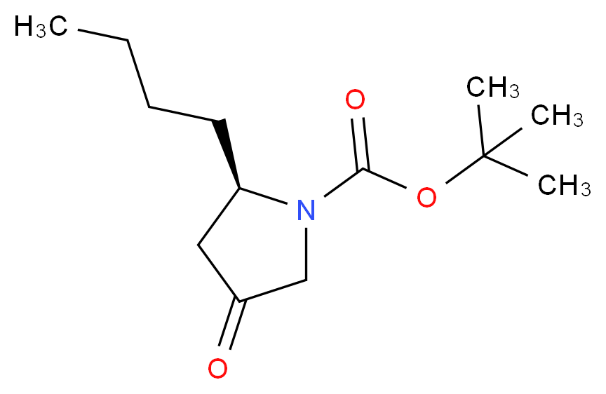 (2R)-2-Butyl-4-oxopyrrolidine, N-BOC protected 97%_Molecular_structure_CAS_)