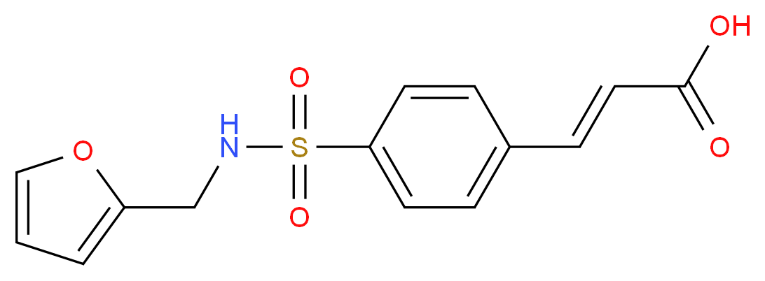 3-{4-[(Furan-2-ylmethyl)-sulfamoyl]-phenyl}-acrylic acid_Molecular_structure_CAS_)