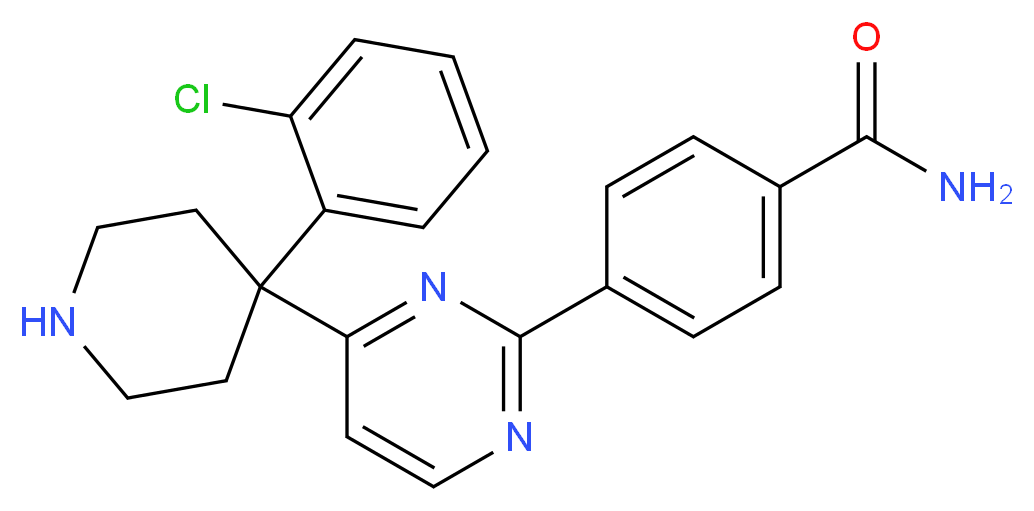 4-{4-[4-(2-chlorophenyl)-4-piperidinyl]-2-pyrimidinyl}benzamide_Molecular_structure_CAS_)