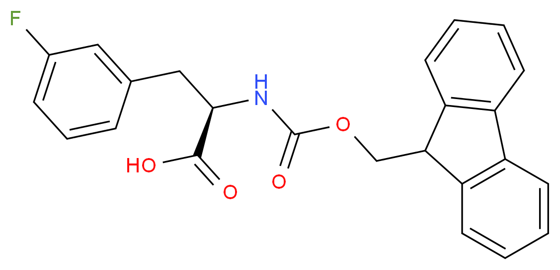 3-Fluoro-L-phenylalanine, N-FMOC protected_Molecular_structure_CAS_198560-68-8)